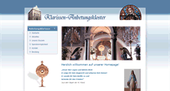 Desktop Screenshot of klarissen.at