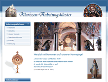 Tablet Screenshot of klarissen.at